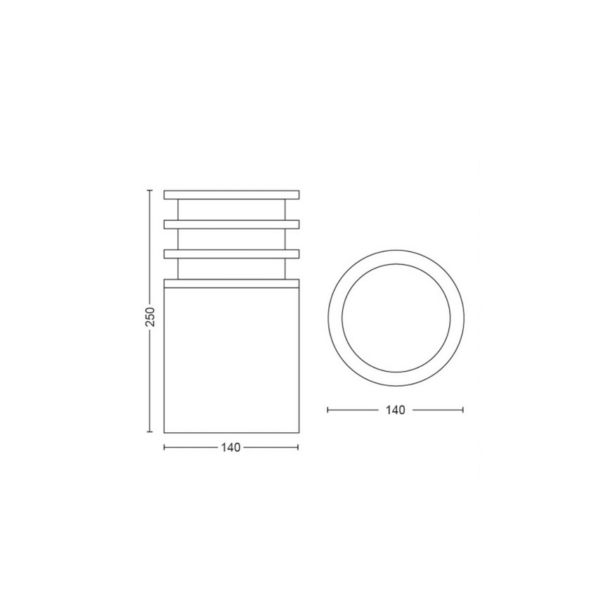 Philips - Lámpara exterior LED regulable Hue LUCCA 1xE27/9,5W/230V IP44