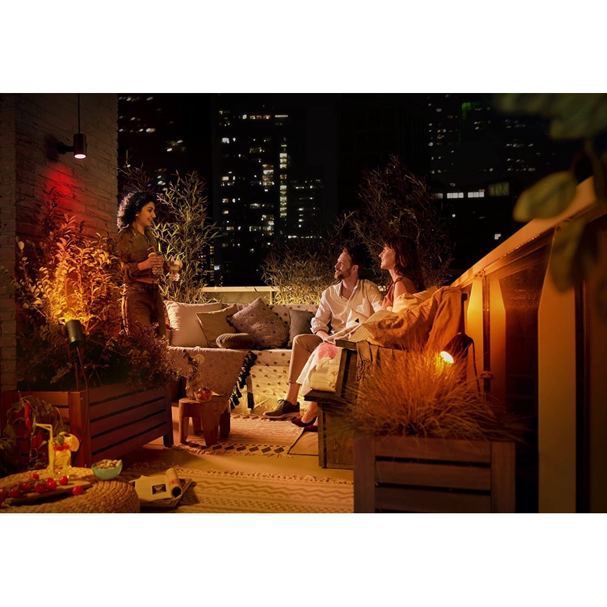 Philips 17414/30/P7 - SET 3x Foco LED HUE LILY 3xLED/8W/230V IP65