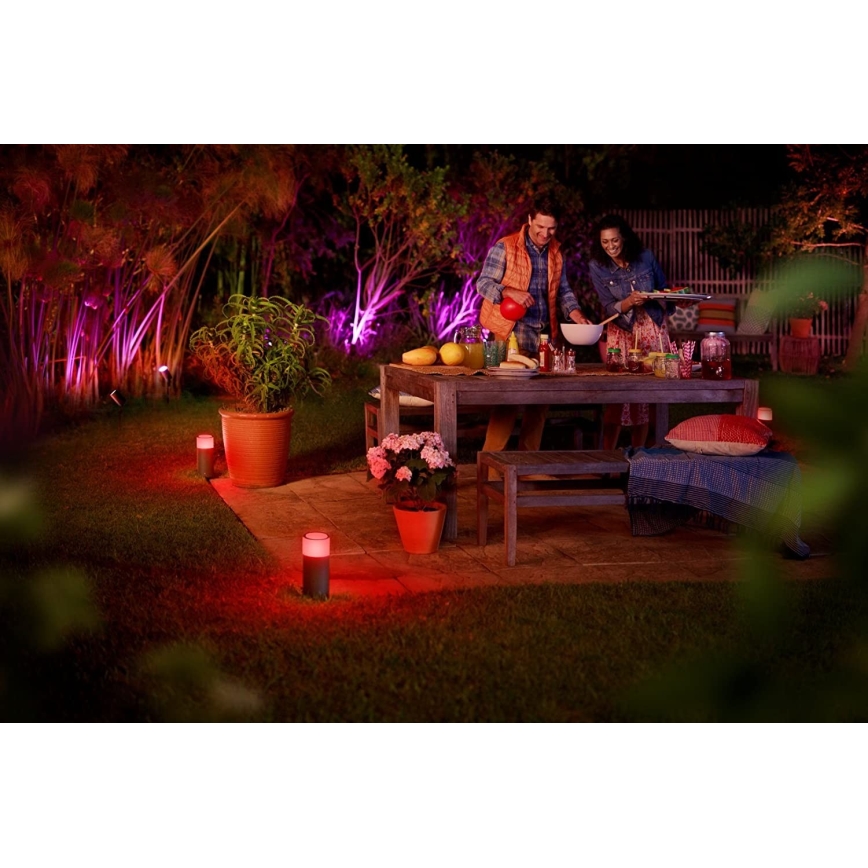Philips 17414/30/P7 - SET 3x Foco LED HUE LILY 3xLED/8W/230V IP65