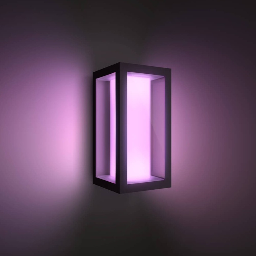 Philips - LED RGBW Aplique de exterior regulable Hue IMPRESS 2xLED/8W/230V 2000-6500K IP44