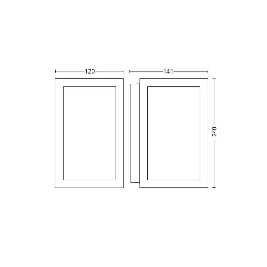 Philips - Aplique LED RGBW regulable para exteriores Hue IMPRESS 2xLED/8W/24V 2000-6500K IP44
