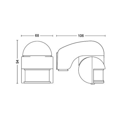 Philips - Sensor de movimiento exterior IP44 blanco