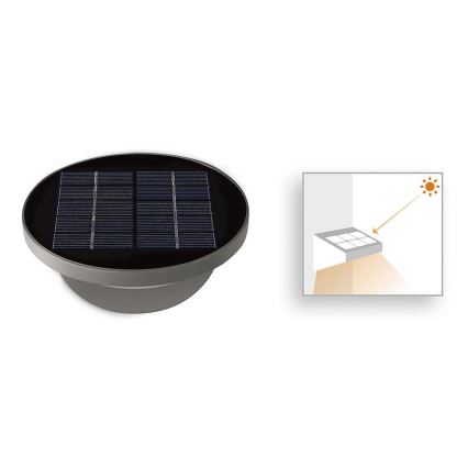 Philips 17807/87/16 - Iluminación LED solar exterior MYGARDEN DUSK LED/1W/3,7V IP44