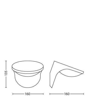 Philips 17807/87/16 - Iluminación LED solar exterior MYGARDEN DUSK LED/1W/3,7V IP44
