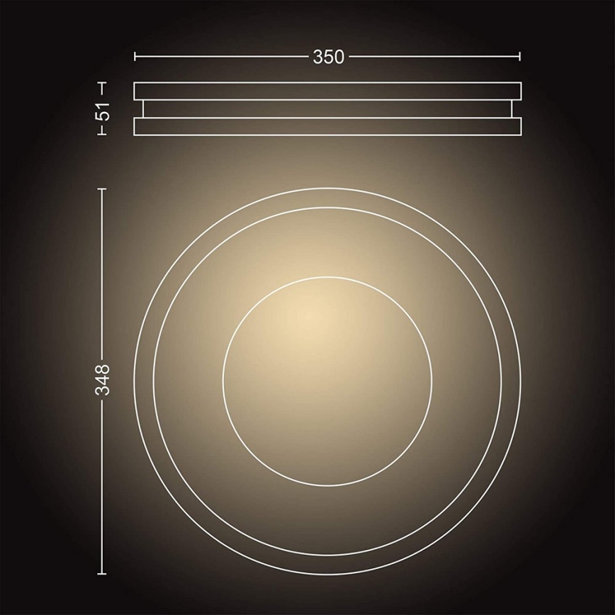 Philips - Luminaria LED regulable Hue BEING LED/27W/230V + mando a distancia