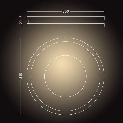 Philips - Luminaria LED regulable Hue BEING LED/27W/230V + control remoto