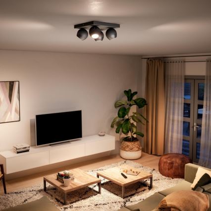 Philips - Lámpara empotrable LED regulable Hue BUCKRAM 4xGU10/5W/230V + mando a distancia