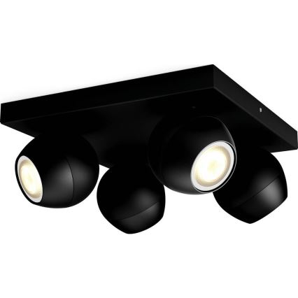 Philips - Lámpara empotrable LED regulable Hue BUCKRAM 4xGU10/5W/230V + mando a distancia