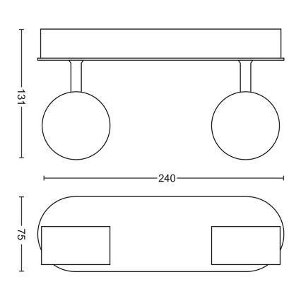 Philips - Foco LED regulable 2xLED/4,5W/230V