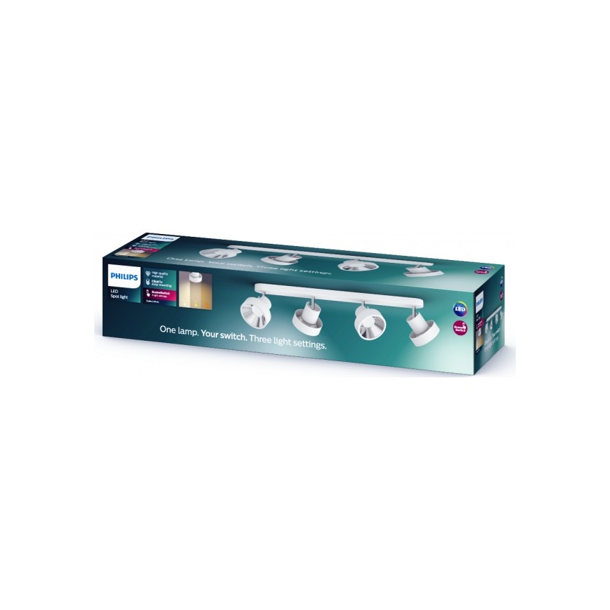 Philips 50604/31/P0 - LED Foco BUKKO 4xLED/4,3W/230V