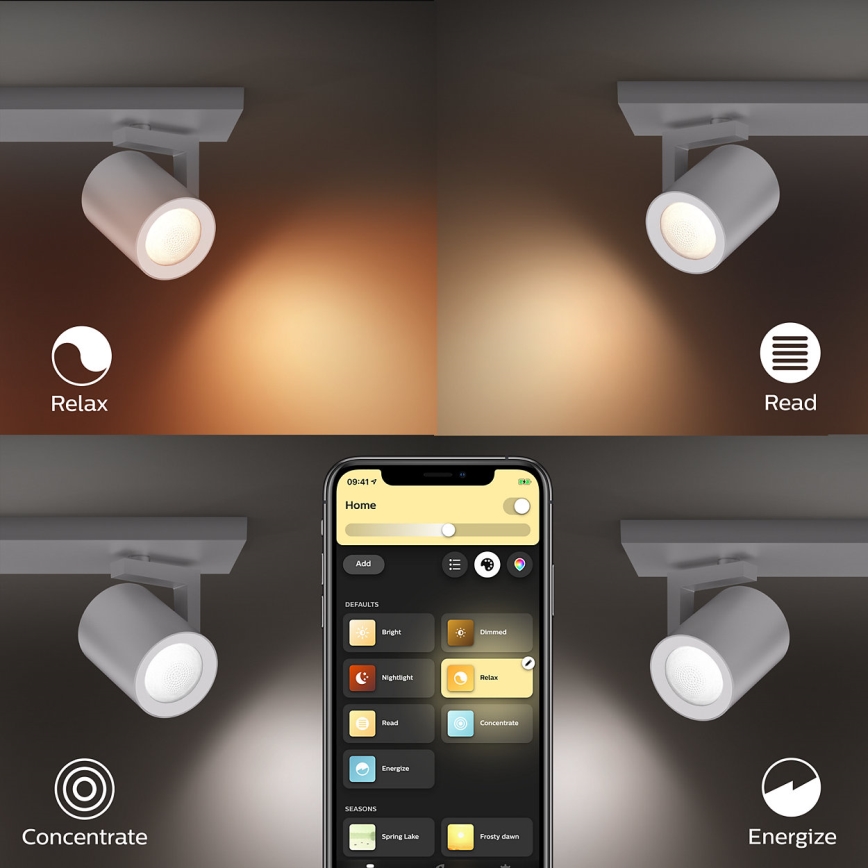 Philips 50624/48/P7 - LED Foco HUE ARGENA 4xGU10/5,7W/230V