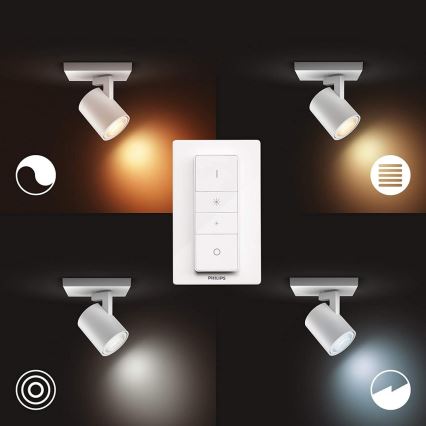 Philips - Lámpara LED regulable Hue RUNNER 1xGU10/5W/230V + mando a distancia