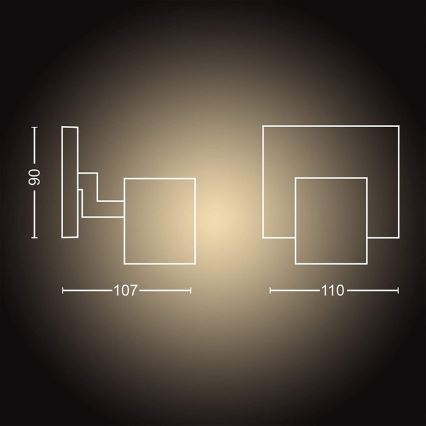 Philips - Lámpara LED regulable Hue RUNNER 1xGU10/5W/230V + mando a distancia