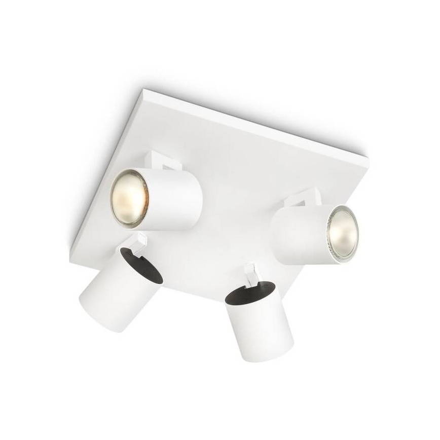 Philips - Lámpara de techo con 4 focos GU10/20W/230V
