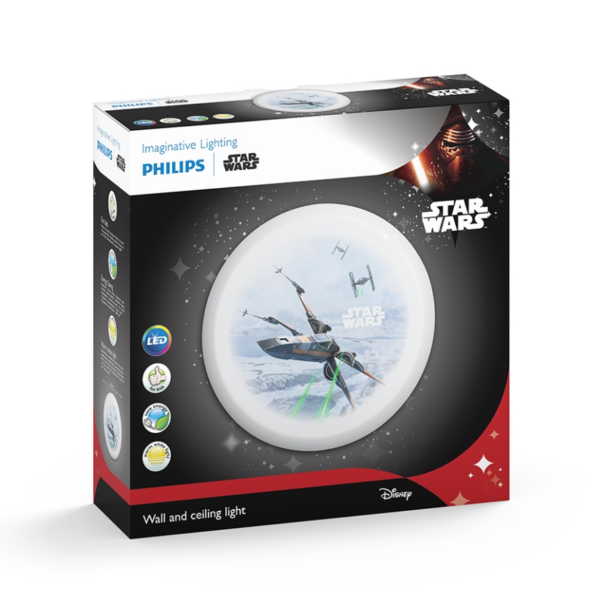 Philips 71884/51/P0 - Aplique LED infantil STAR WARS 4xLED/2,5W/230V