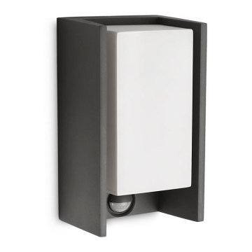 Philips - Aplique de exterior con sensor BRIDGE 1xE27/15W/230V IP44