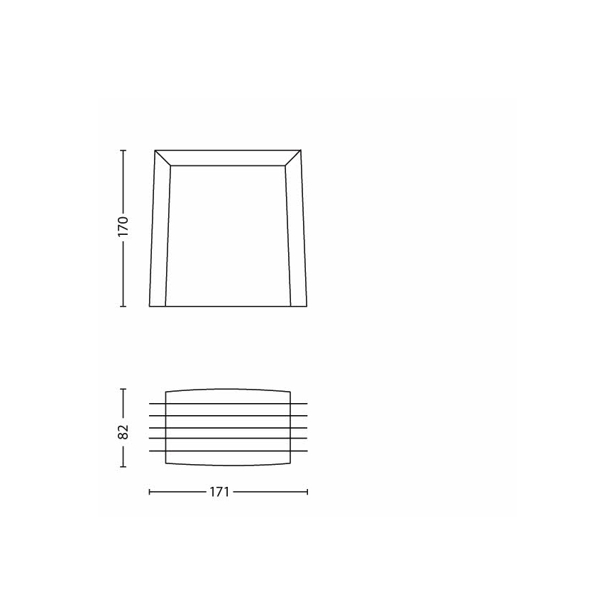 Philips - Aplique de exterior 1xE27/15W/230V IP44 antracita
