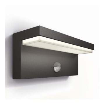 Philips - Aplique LED de exterior con sensor BUSTAN LED/3,8W/230V 2700K IP44