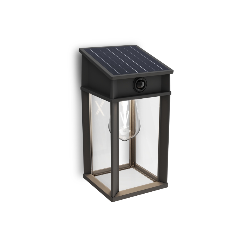 Philips - LED Luz solar de pared con sensor de movimiento y crepuscular GERI LED/3,2W/3,7V 2600 mAh 4000K IP44