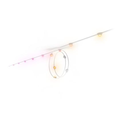 Philips - LED RGBW Guirnalda luminosa exterior regulable y extensible Hue FESTAVIA 16xLED 9m 1000-20000K IP65