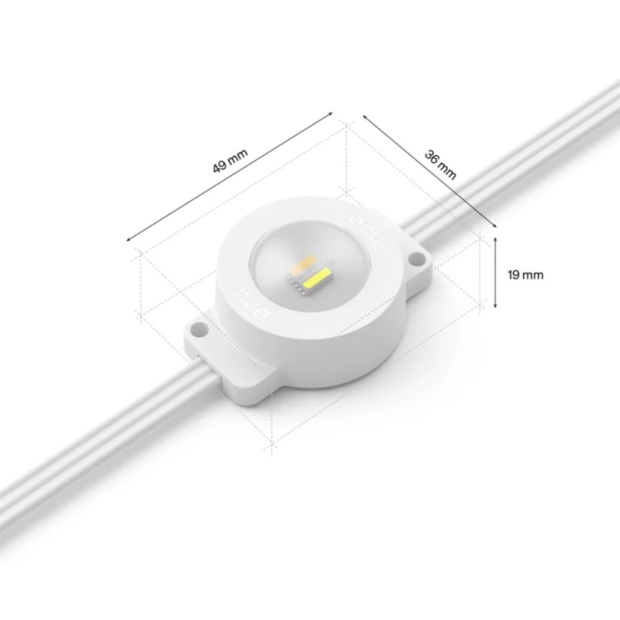 Philips - LED RGBW Guirnalda luminosa exterior regulable y extensible Hue FESTAVIA 16xLED 9m 1000-20000K IP65