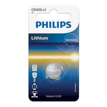 Philips CR1616/00B - Batería de litio tipo botón CR1616 MINICELLS 3V 52mAh