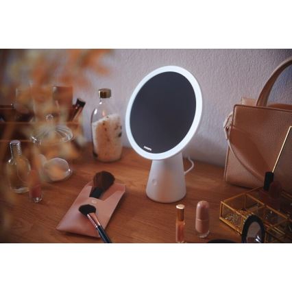 Philips - Espejo cosmético regulable con iluminación LED MIRROR LED/4,5W/5V