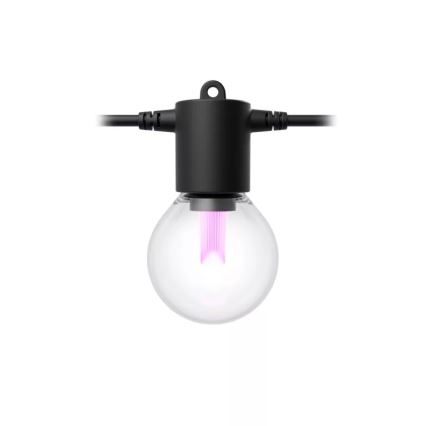 Philips - Guirnalda de exterior regulable y extensible LED RGBW Hue FESTAVIA, 20 LEDs, 14 m, IP65