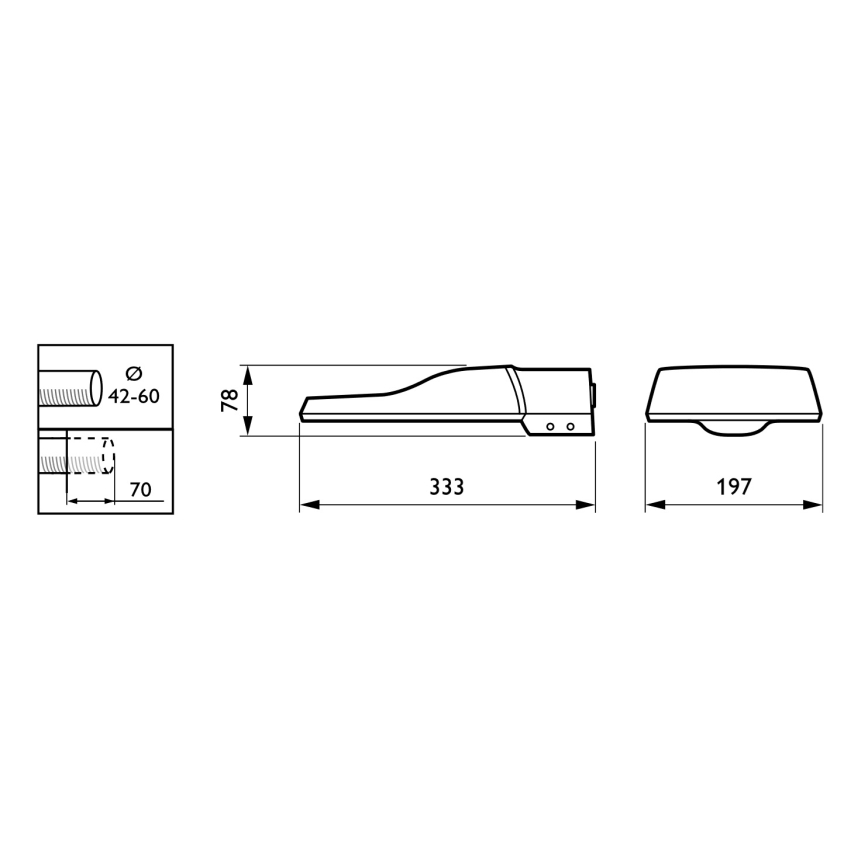 Philips - Farola LED CORELINE MALAGA LED/25W/230V 4000K IP65