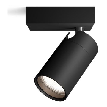 Philips - Foco de baño IDRIS 1xGU10/5W/230V IP44 negro