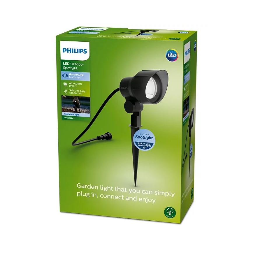 Philips - Foco LED exterior LED/6W/12V 4000K IP44