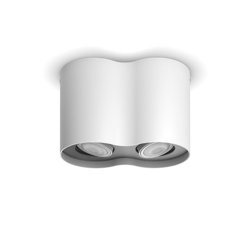 Philips - Foco LED regulable Hue PILLAR 2xGU10/5W/230V + mando a distancia