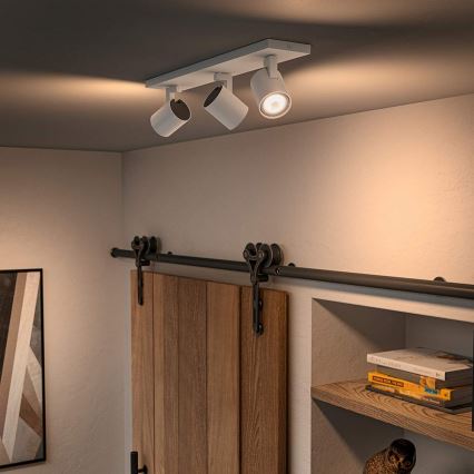 Philips - Foco LED regulable Hue RUNNER 3xGU10/4,2W/230V 2200-6500K + control remoto blanco