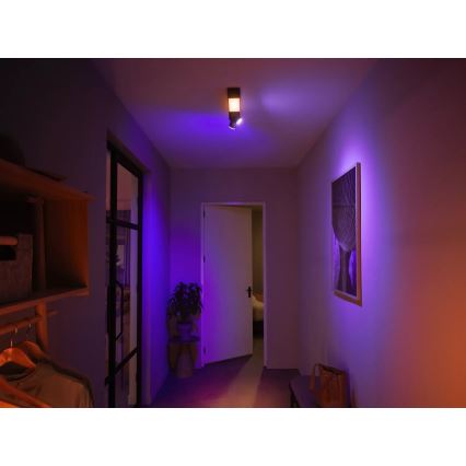 Philips - Foco LED RGBW regulable Hue CENTRIS 2xGU10/4,2W/230V + LED/11W 2000-6500K