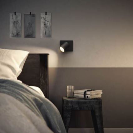Philips - Foco LED RGBW regulable RUNNER 1xGU10/6,5W/230V 2700-6500K negro
