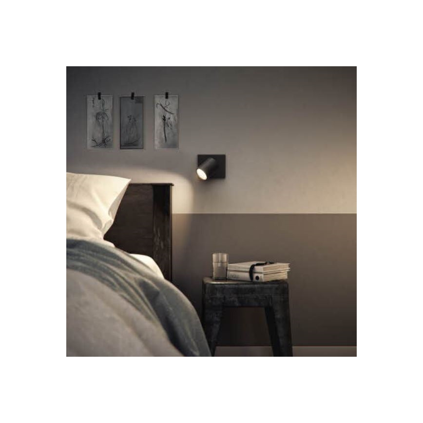 Philips - Foco LED RGBW regulable RUNNER 1xGU10/6,5W/230V 2700-6500K negro