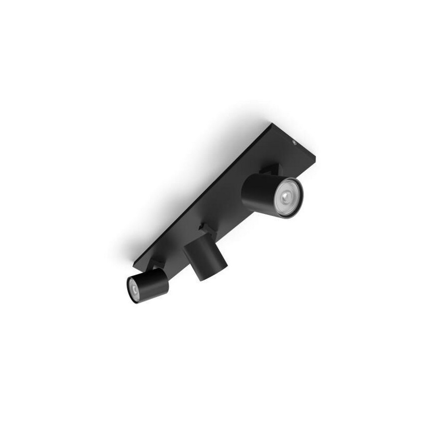 Philips - Foco LED RGBW regulable RUNNER 3xGU10/6,5W/230V 2700-6500K negro