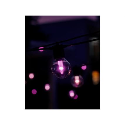 Philips - Guirnalda exterior LED RGBW regulable Hue FESTAVIA 10xLED 7m IP65