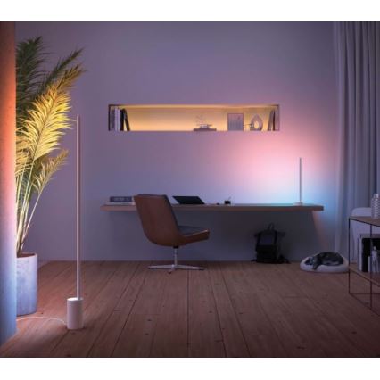 Philips - Lámpara de mesa LED RGB regulable Hue SIGNE LED/12W/230V 2000-6500K blanca