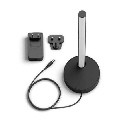 Philips - Lámpara de mesa LED RGB regulable Hue SIGNE LED/12W/230V 2000-6500K negra