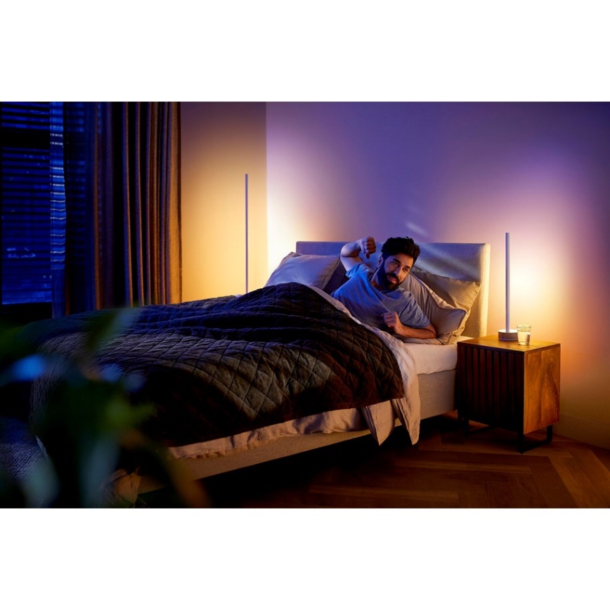 Philips - Lámpara de mesa regulable LED RGBW Hue SIGNE LED/11,8W/230V 2000-6500K