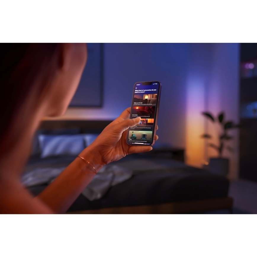 Philips - Lámpara de mesa regulable LED RGBW Hue SIGNE LED/11,8W/230V 2000-6500K