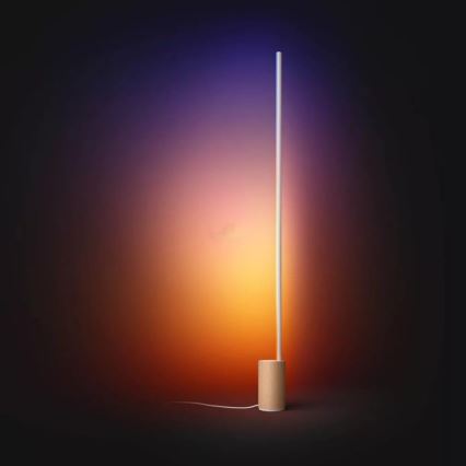 Philips - Lámpara de pie regulable LED RGBW Hue SIGNE LED/29W/230V 2000-6500K beige