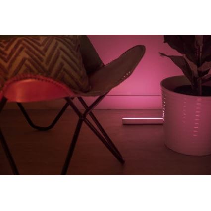 Philips - SET 2x Lámparas de mesa LED RGB regulable HUE AMBIANCE LED/6W/230V blanca