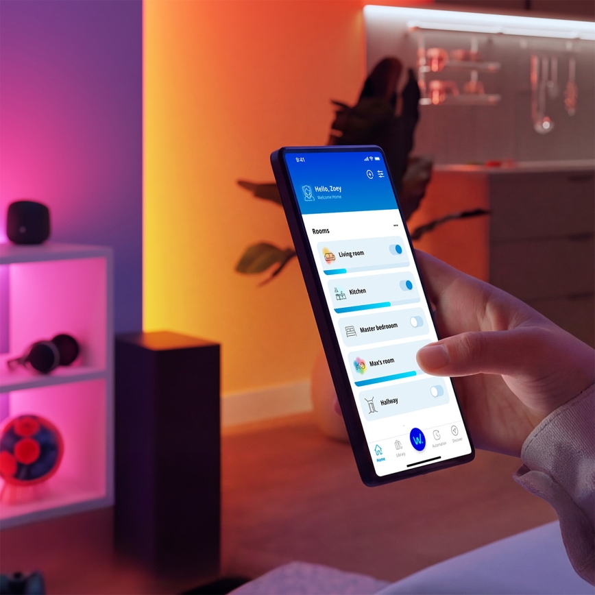 Philips - Juego de 2 enchufes inteligentes SCHUKO 2300W Wi-Fi