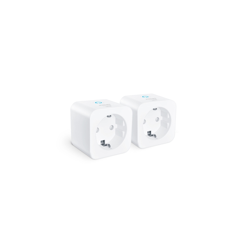 Philips - Juego de 2 enchufes inteligentes SCHUKO 2300W Wi-Fi