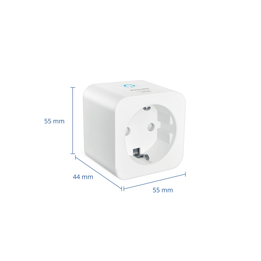 Philips - Juego de 2 enchufes inteligentes SCHUKO 2300W Wi-Fi