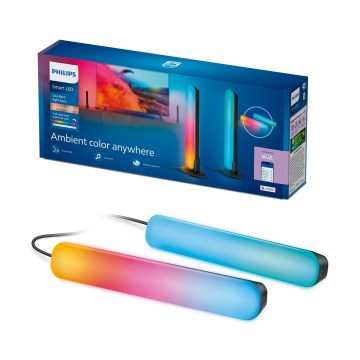 Philips - Juego de 2 luminarias LED RGBIC regulables SMART GRADIENT LED/8W/230V 2700-6500K Wi-Fi
