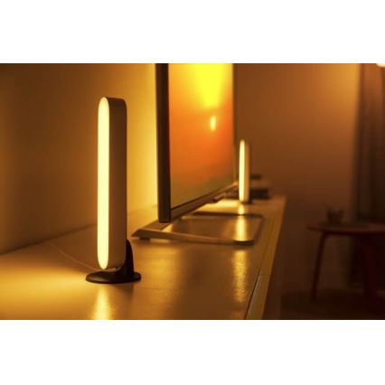 Philips - Lámpara de mesa LED RGB regulable HUE AMBIANCE LED/6W/230V blanca
