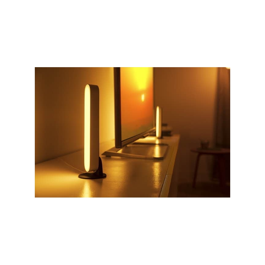 Philips - Lámpara de mesa LED RGB regulable HUE AMBIANCE LED/6W/230V blanca